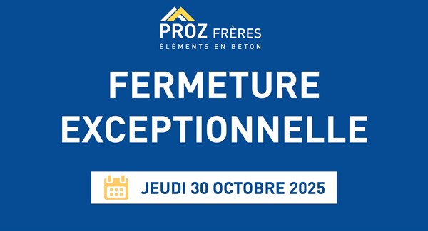 Fermeture exceptionnelle