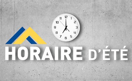Changement d'horaire - 2 mars